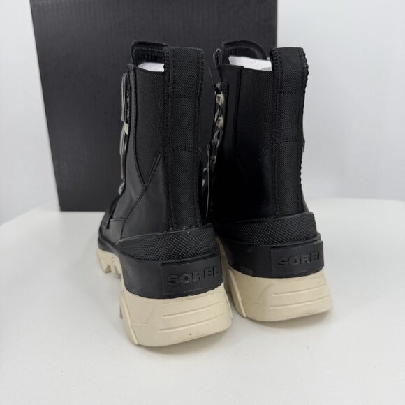 Sorel Women's Brex Lace-up Boots size 7 Black/Chalk WATERPROOF Leather - Picture 6 of 9